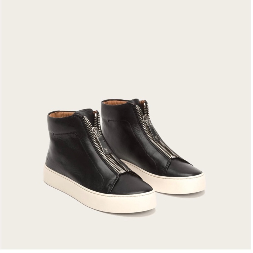 Frye high top zip sneakers